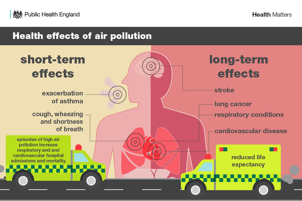 what are the health effects of long-term exposure to urban air pollution